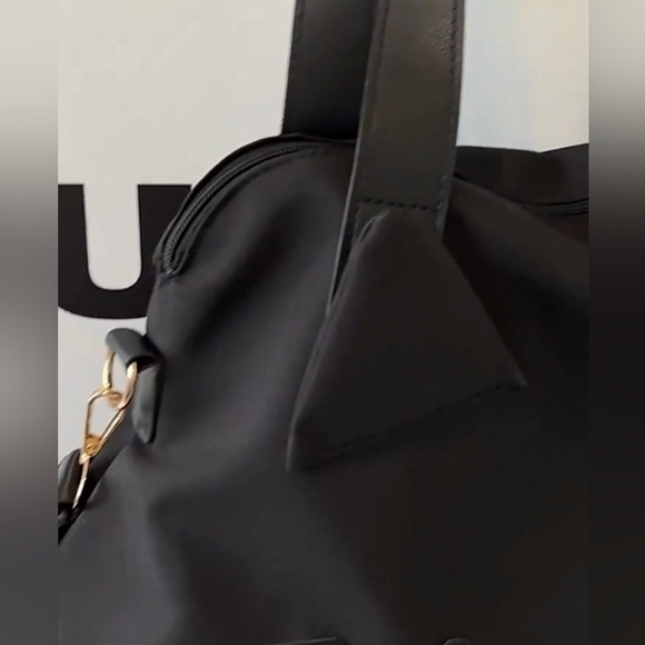 SALE! Hello Kitty Kawaii Sanrio Cute Cat Big Black Duffle Travel Sports Tote Bag - Picture 9 of 16